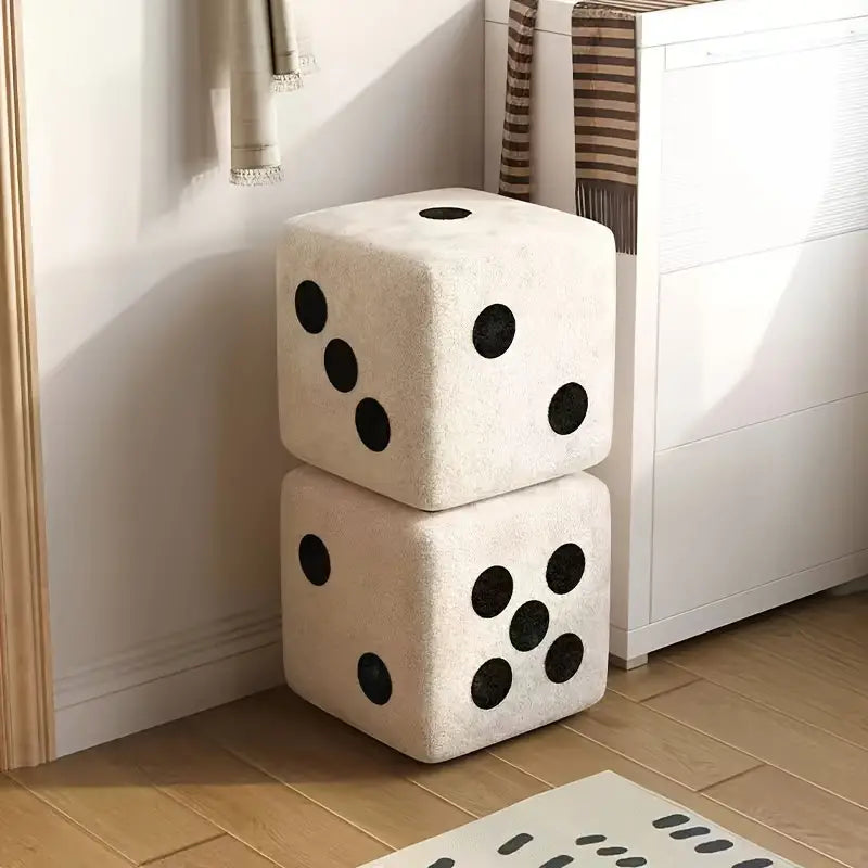 Nordic-Inspired Ottoman - White